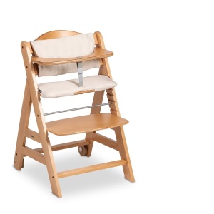 hauck Beta Natural - Set scaun inalt pentru copii in crestere de la 6 luni pana la 90 kg cu roti perna de scaun scandura mare bara de siguranta mica c - Img 4