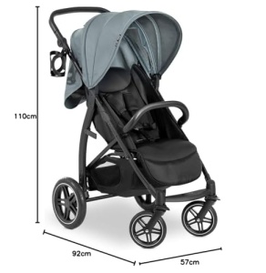 hauck Rapid 4D Jungle Green - Carucior pentru copii cu functie de inclinare de la nastere pana la 22 kg - Protectie UV 50 - Pliabil mic - Glisor regla - Img 7