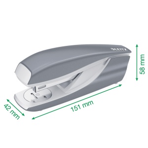 Heftuitor Leitz WOW 30 foi, metalic cu elemente din plastic, roz, 55021023 - Img 3