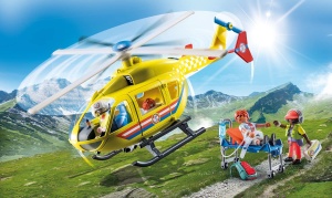 Helicopter de salvare PLAYMOBIL 71203, 48 piese, pentru copii de la 4 ani - Img 4