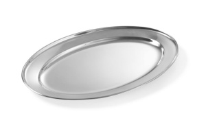 HENDI Serviertablett Oval 300x220 mm Otel Inoxidabil Profesional