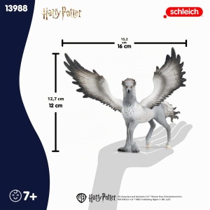 Hippogrif Seidenschnabel Schleich 30 x 16 x 12 cm Culoare gri-negru - Img 5