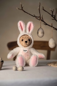 Hoodie Teddy Bear Steiff 114052, 27cm, Culoare Alb - Img 6