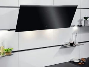 Hota de perete fara cap AEG DVE5961HB / Seria 7000 cu hota Hob2Hood / evacuare sau recirculare / 90cm / Negru / max. 500 m3/h / min. 64 - max. 74 dB(A) / A / Touch Control / Negru - Img 10