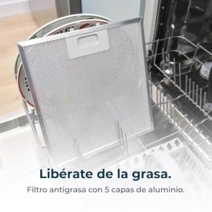 Hota telescopica Cecotec 60 cm Flux TLT 605500 Sticla Negru A Motor 70W Consum redus de energie Fata din sticla alba Extractie 550m3h Control tactil s - Img 13