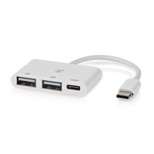 Hub USB Nedis cu 3 Porturi, 1 x USB-C, 2 x USB 2.0, Alimentare prin USB - Img 2