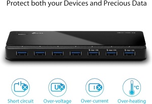 Hub USB TP-Link UH700, 7 porturi, USB 3.0, alimentare, incarcare rapida - Img 4