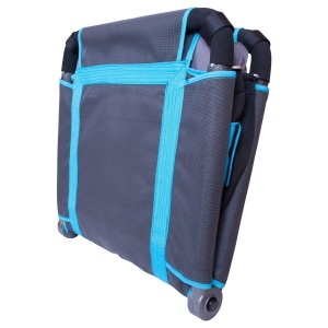 HUDORA Nest Swing Square Hollywood, antracit/turcoaz, potrivit pentru utilizare in interior si exterior, Leagan Nest pentru sezut si culcat, 72165 - Img 5