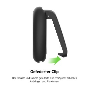 Husa AirTag Belkin cu Clip, Protectie Antisoc, Culoare Negru - Img 3