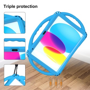 Husa de protectie TOPESCT pentru iPad A16 11. 10. generatie, din silicon, cu suport si maner - Img 5