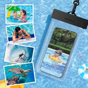 Husa de Telefon Waterproof GRIFEMA, 2 Bucati, IPX8, Compatibila cu Telefoane de pana la 8,2 Inch - Img 7