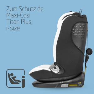 Husa de vara Maxi-Cosi Titan Plus i-Size, din bumbac organic, alba, lavabila - Img 2