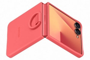 Husa din Silicon Samsung EF-PF766 pentru Galaxy Z Flip7, Rosu, Subtire si Rezistenta - Img 6