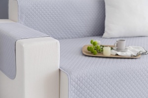 Husa pentru canapea Todocama 1-Sitzer Hellgrau Design Rautat Protectie si Confort - Img 6