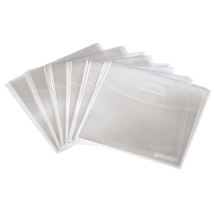 Husa pentru CD-uri si DVD-uri Hama, Transparenta, 75 bucati, Polypropylen
