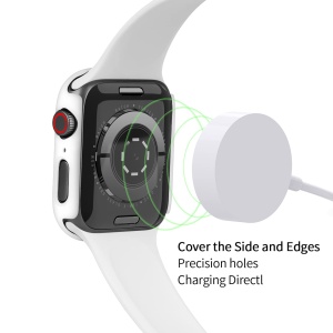 Husa pentru Ceas Inteligent Apple Watch 44mm, Transparenta, Cu Protectie din Sticla - Img 3
