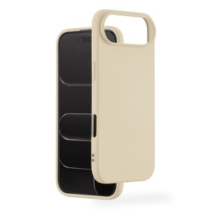 Husa protectie Hama pentru iPhone 17 Air, bej, slim, rezistenta la socuri si zgarieturi