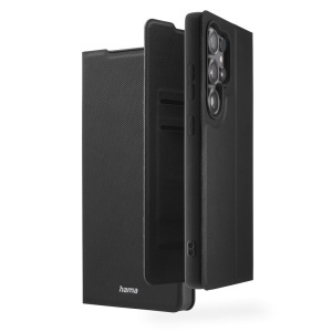 Husa Telefon pentru Samsung Galaxy S25 Ultra Hama Daily Protect, Neagra, Cu Stand si Fata de Carduri