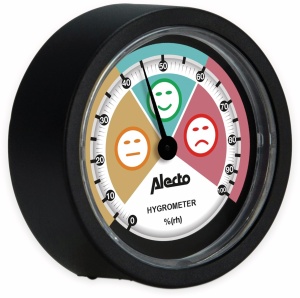 Hygrometru Alecto WS-05, analogic, pentru interior, 60mm, negru - Img 3
