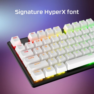 HyperX PBT Keycaps Set complet 104 taste Double Shot Material PBT Layout US Negru - Img 3