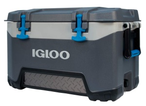 IGLOO Cooler BMX 52 albastru, stabil Thermobox 49 L, cutie izolata pentru camping, timp liber si munca