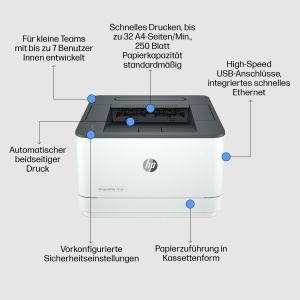 Imprimanta HP LaserJet Pro 3002dn Duplex Automat 33 ppm USB si LAN Securitate Wolf Pro - Img 3