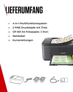 Imprimanta multifunctionala Canon PIXMA TR4755i, 4 in 1, negru, Wi-Fi, ADF 20 foi - Img 8