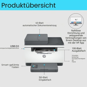 Imprimanta multifunctionala HP M234SDW Laser Wi-Fi, alb-negru, 29 ppm - Img 7