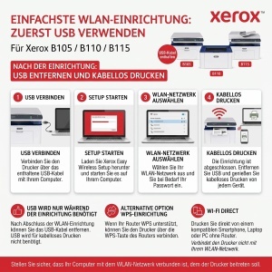 Imprimanta multifunctionala Xerox B105, mono-laser, 20 ppm, wireless - Img 7