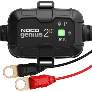 Incarcator auto NOCO GENIUS2D 2A 12V pentru baterii plumb-acid montare directa protectie supraincarcare