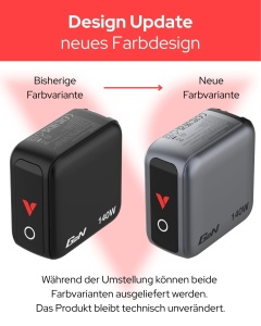 Incarcator Mini Verbatim GaN 140W cu Display, 4 Porturi USB-C si USB-A - Img 3