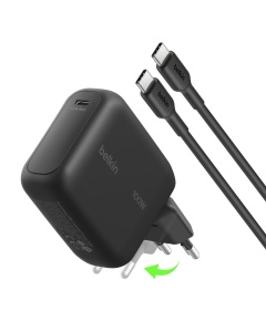 Incarcator rapid Belkin BoostCharge USB-C, 100W, compact, negru