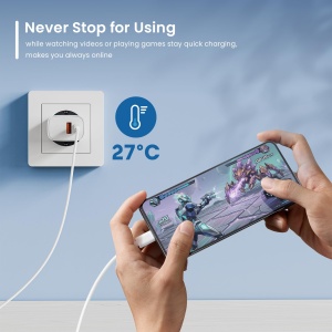 Incarcator rapid Ewent EW1326, 30W, USB-C Power Delivery, USB-A QC3.0 - Img 3