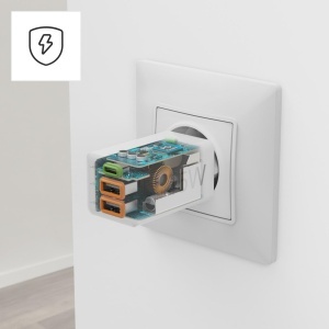 Incarcator rapid Hama, 45W, USB-C si USB-A, alb - Img 4