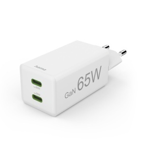 Incarcator rapid Hama 65W GaN, 2x USB-C, alb