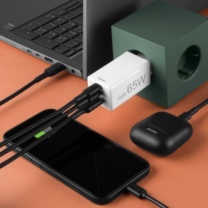 Incarcator rapid Hama USB, 65W, 3 porturi, Alb - Img 9