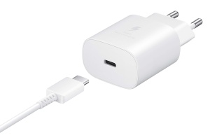 Incarcator rapid Samsung USB-C 25W, alb, original - Img 5