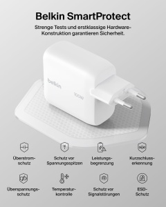 Incarcator USB C Belkin BoostCharge 100W, Alb, cu cablu de 1,5m - Img 7