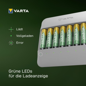 Incarcator VARTA Eco Charger Multi, 8x AA 2100mAh, design modern, reciclat - Img 6