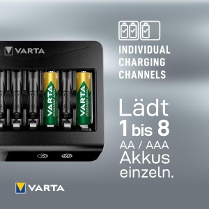 Incarcator VARTA LCD pentru acumulatori AAAAA, capacitate 8 acumulatori, design compact - Img 9