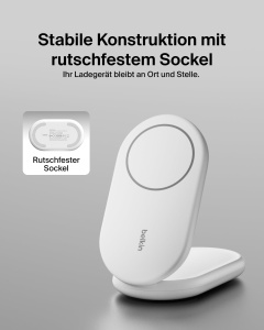 Incarcator wireless Belkin BoostCharge, 15 W, compatibil MagSafe, alb - Img 5