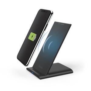Incarcator wireless Hama QI-FC10S, 10W, USB-C, Negru