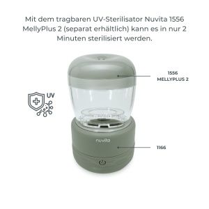 Incubator pentru sticle Nuvita 1166 Warm70, USB, 5 temperaturi, 6 adaptoare - Img 7