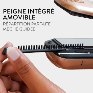 Indreptator de par Demeliss Saint Algue Titanium Smooth Ritual, 40 ml, cu perie de descurcare - Img 4