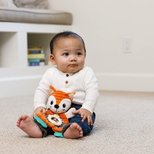 Infantino Go Gaga Cuddly Teether Fox 316201 Jucarie multisenzoriala pentru bebelusi - Img 5