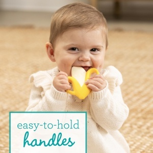 Infantino Lil Nibbles Bejring Silikon BPA-Free Texturat Pentru Dinti Sensibili - Img 2