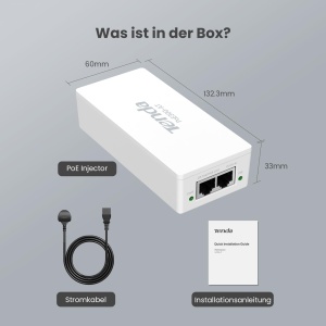 Injector PoE Tenda PoE30G-AT, 30W, Gigabit, compatibil IEEE 802.3afat - Img 7