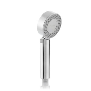 InnovaGoods Dozator 3 in 1 cu cap de dus dublu 2 moduri aromoterapie economisire apa asamblare usoara argintiu ABS - Img 1