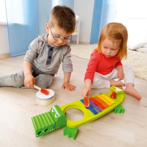 Instrument muzical HABA 302566 - Crocodil cu 4 instrumente sonore - Img 3