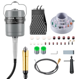Instrument rotativ electric VEVOR KD-D491, 780W, 25000 RPM, cu ax flexibil si pedala de control